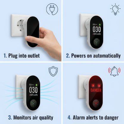 🛡️ 2026 Upgraded 70% OFF 🔔 ALERTSAFE™ 4in1 Safety CO Detector ⚠️ Air Safety Monitor