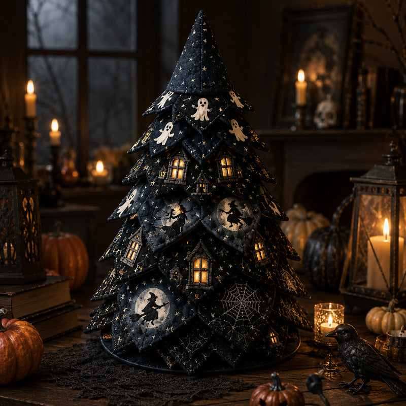🔥 LAST DAY 59% OFF 🎃 Halloween Quilted Fabric Tree DIY Kit