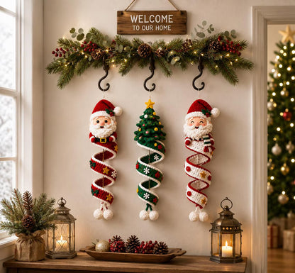 🎄 Early Christmas 49% OFF ✨ Crochet Spiral Snowman Ornament Pattern DIY Kit