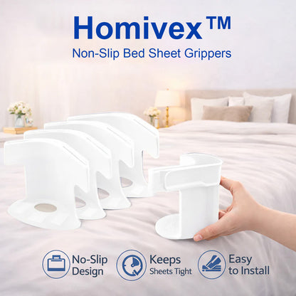🔥 Hot Sale 70% OFF 🔥 Homivex™ Non-Slip Bed Sheet Grippers (4Pcs)