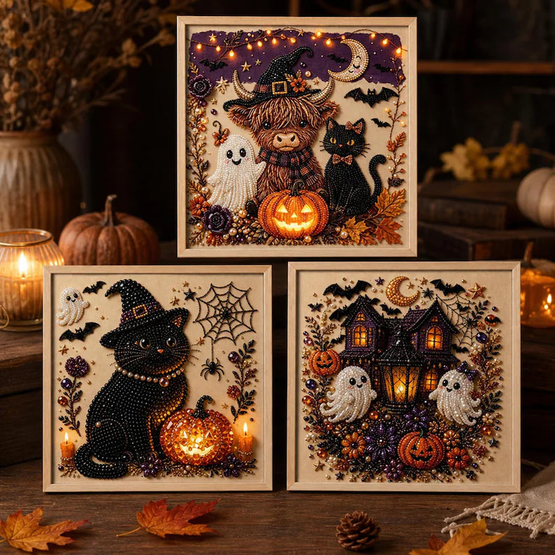 🔥 LAST DAY 49% OFF 🎃 Halloween Pearl Painting Art DIY Kit