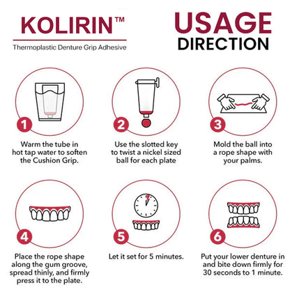 KOLIRIN™ Thermoplastic Denture Grip Adhesive✨ Last Day Sale 🔥🔥