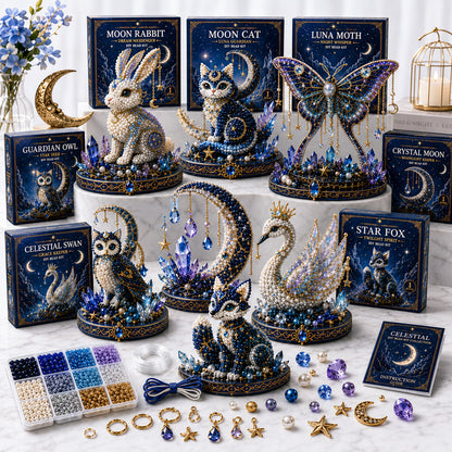 ✨ EARLY CHRISTMAS SALE 70% OFF 🌙 7 Moonlight Celestial Guardians 3D Bead Art DIY Kit