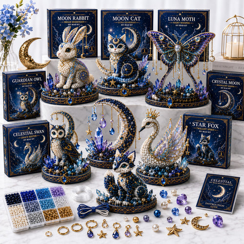 ✨ EARLY CHRISTMAS SALE 70% OFF 🌙 7 Moonlight Celestial Guardians 3D Bead Art DIY Kit