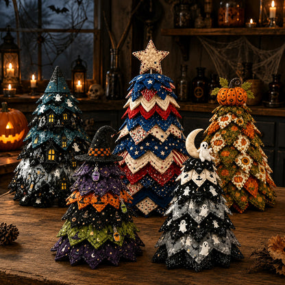 🔥 LAST DAY 59% OFF 🎃 Halloween Quilted Fabric Tree DIY Kit