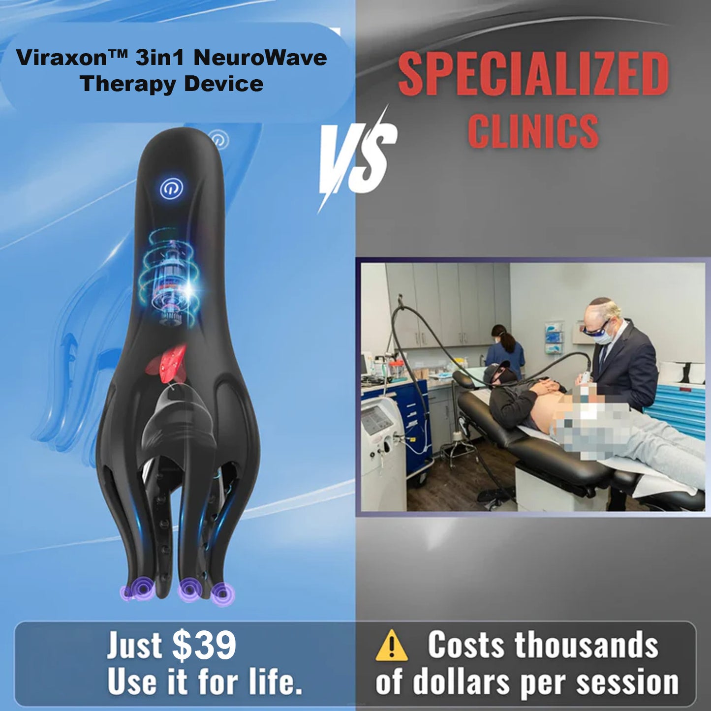 ❄️ Flash Sale 70% OFF 💪 Viraxon™ 3in1 NeuroWave Therapy Device