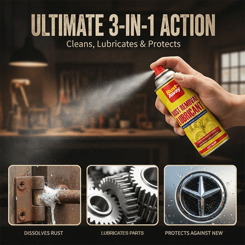 🛡️ 2026 Limited 50% OFF ⚙️ ️RustAway™ 3-in-1 Rust Removal & Lubricant Spray
