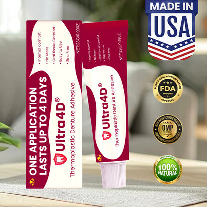 💥 Early Christmas 75% OFF ️🦷 Ultra4D® Thermoplastic Denture Adhesive