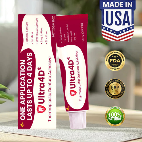 💥 Early Christmas 75% OFF ️🦷 Ultra4D® Thermoplastic Denture Adhesive