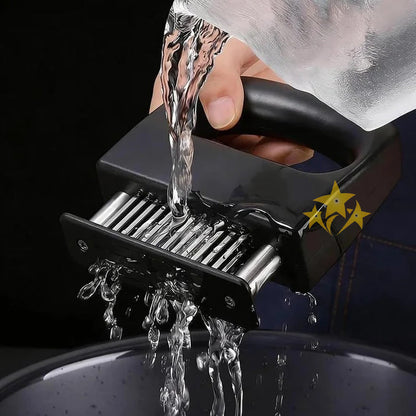 🥩 Special Offer 50% OFF 💥 Professional Spring-Loaded Stainless Steel Meat Tenderizer Tool