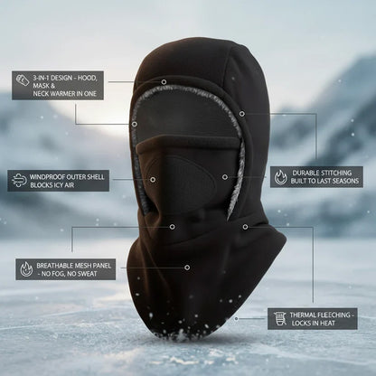 🎄 Christmas Sale 70% OFF ❄️ FancyStar™ 4-in-1 Thermal Balaclava Winter Hat (Mask, Neck & Ears Warmer)
