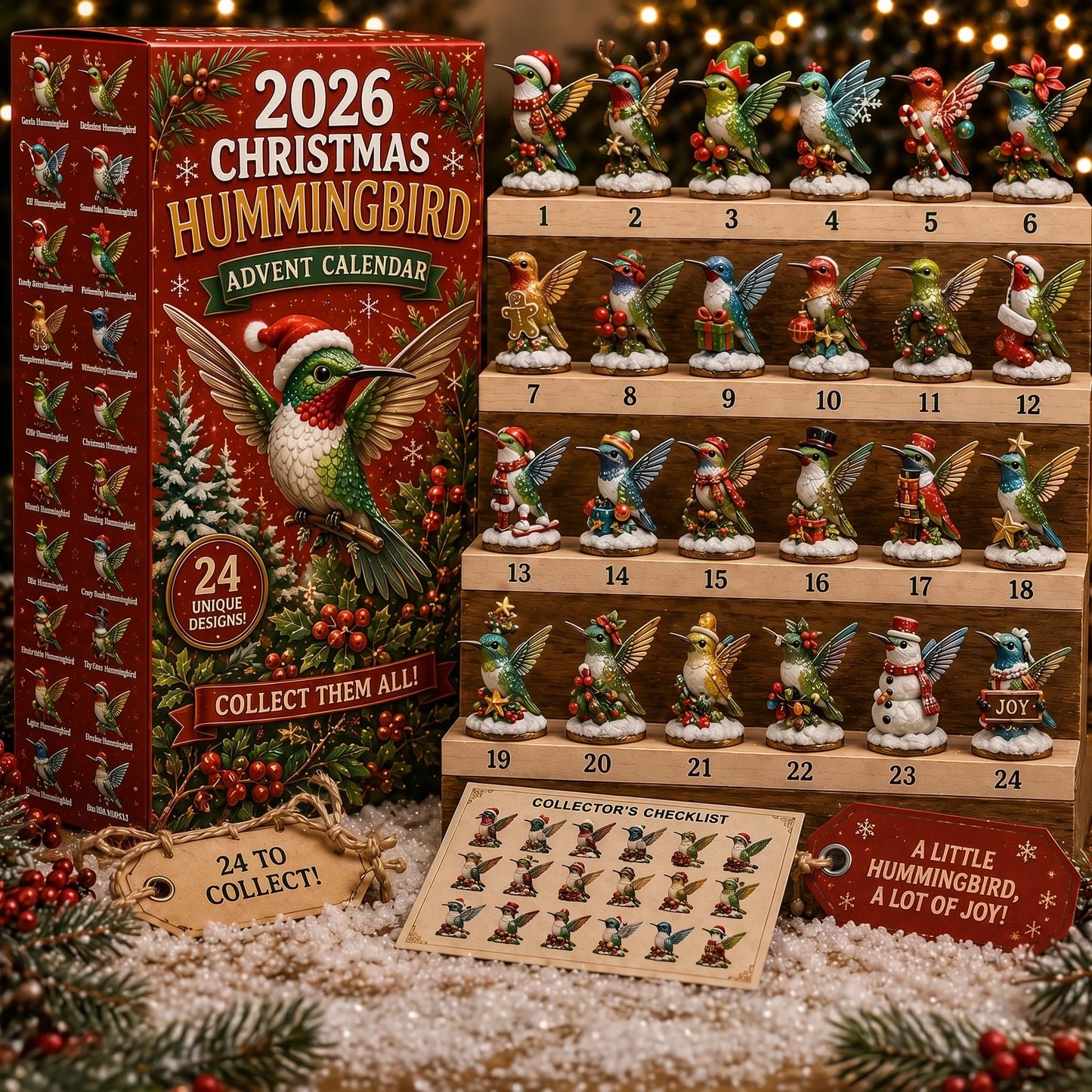 EARLY CHRISTMAS 49% OFF 🎄 2026 Christmas Collectible Advent Calendar ✨ 24 Days of Holiday Surprises