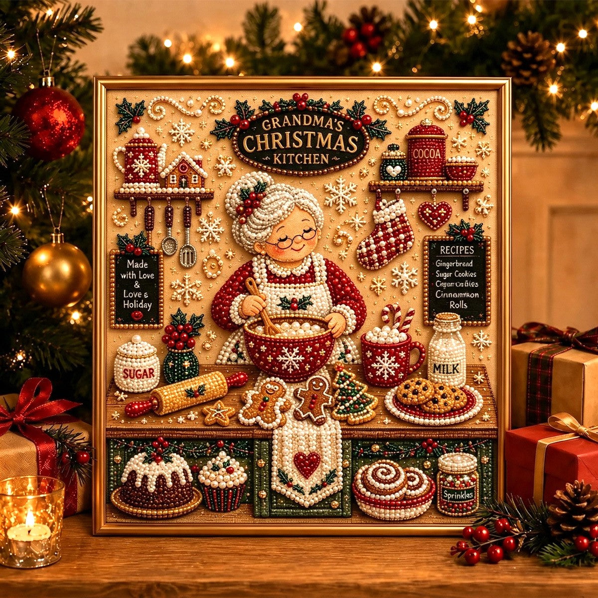 🔥 EARLY CHRISTMAS SALE 49% OFF 🎄 Holiday DIY Diamond Pearl Painting Art Kit