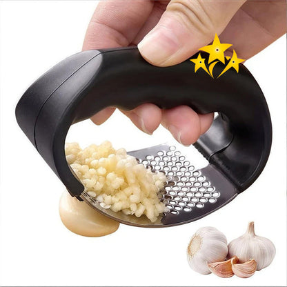 ✨ HOLIDAY SALE 49% OFF 🧄 Ergonomic Stainless Steel Garlic Press Rocker