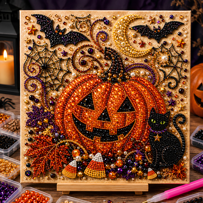 🎃 HALLOWEEN SALE 49% OFF 👻 Halloween Sparkle DIY Pearl Art Kit ✨