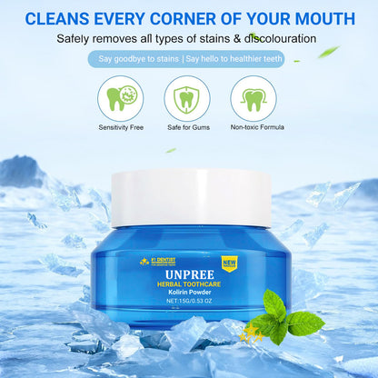 UNPREE™ Herbal ToothCare Kolirin Powder - Solve All Oral Problems 🔥 LAST DAY SALE 70% OFF 🔥