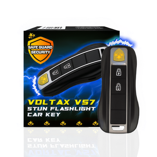 🛡️ Safety Alert 75% OFF ⚡️ 2025 Upgraded VOLTAX V57 Stun Flashlight Car Key