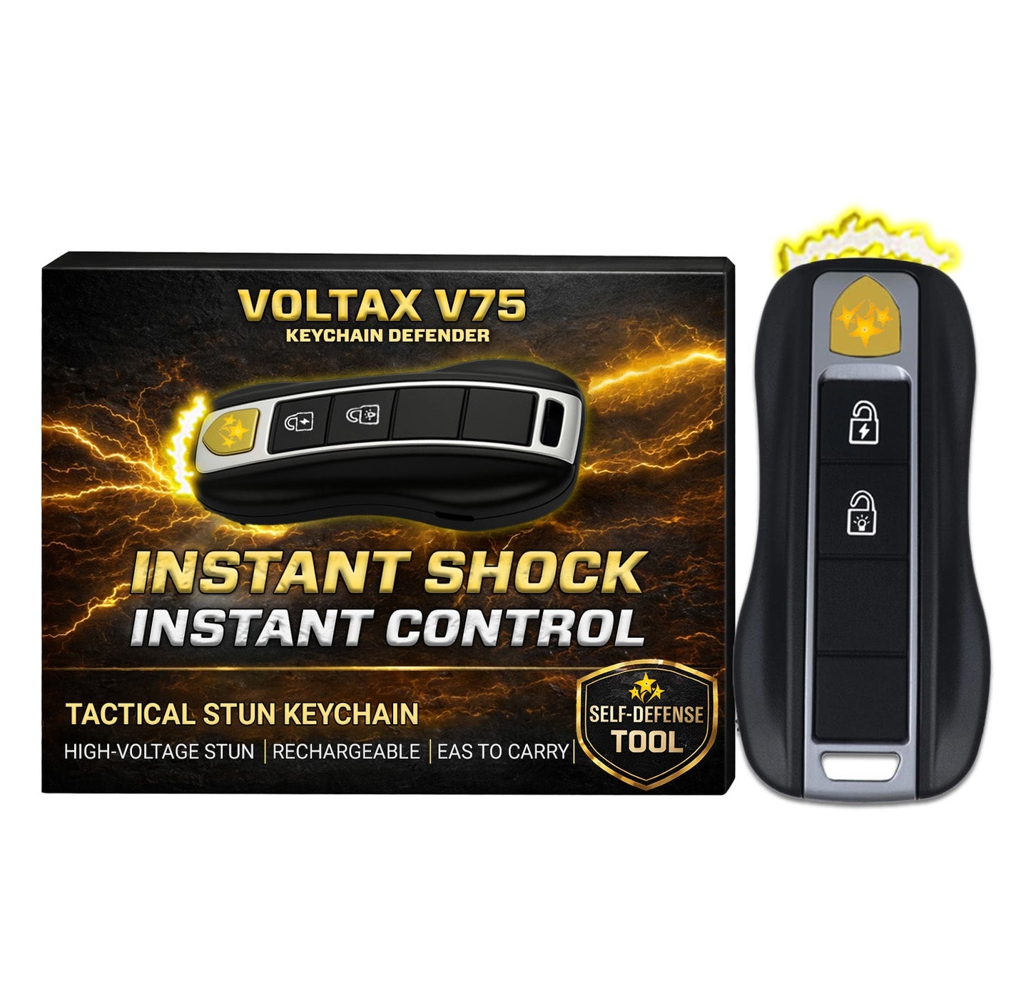 SUMMER SALE 75% OFF ️🔦 SUPTRUCK™ VoltGuard X95 Tactical Stun Flashlight ⚡ Light in Dark, Power in Danger