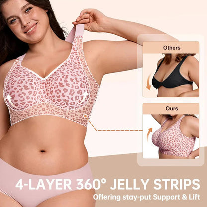 LAST DAY 49% OFF 💃 Wireless Supportive Jelly Bra – Seamless Comfort for Plus Size