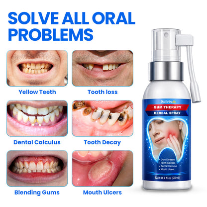 💥 2026 Limited 75% OFF ️🦷 Kolirin™ Gum Therapy Herbal Spray - Solve All Oral Problems