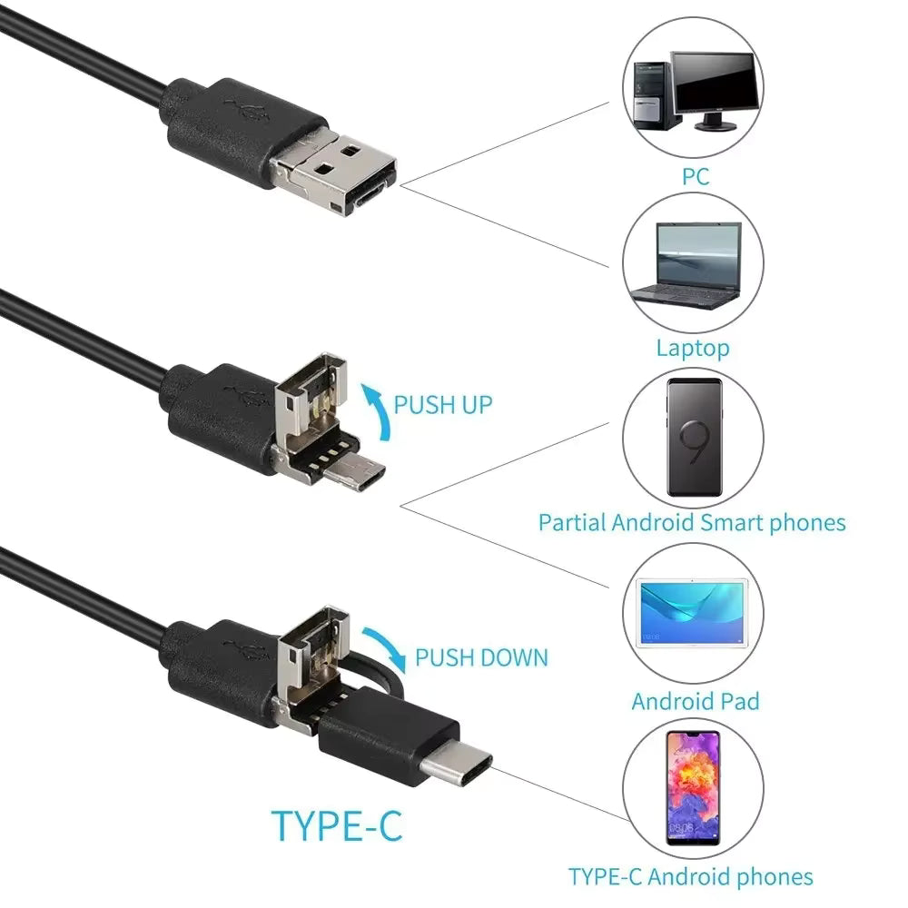 🔥 BEST SALE 49% OFF ⚡ Endoscope Camera 1080P HD With Flexible Cable