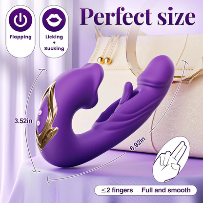 70% OFF 💋 2026 Upgraded Luvora™. The Ultimate 4-in-1 Flapping & Licking Vibrator