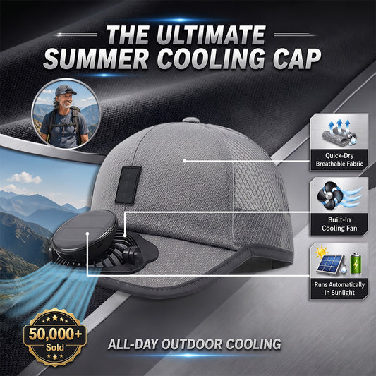 💥 2026 Father's Day 50% OFF ✨ Cooling Hat with Solar Powered Fan UPF 50+ UV Protection