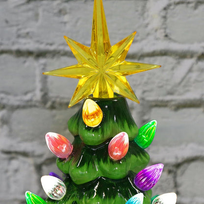 🎄 2025 DIY Lighted Ceramic Christmas Tree Gnome 🎁 Best Gift For Family