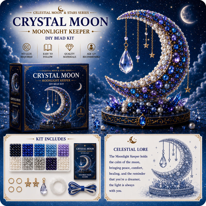 ✨ EARLY CHRISTMAS SALE 70% OFF 🌙 7 Moonlight Celestial Guardians 3D Bead Art DIY Kit