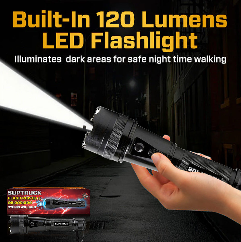 💥 2026 Hot Deals 75% OFF ️🔦 SUPTRUCK™ Flash Power X95 Hi-Tech Flashlight ⚡ Defend with Max Power