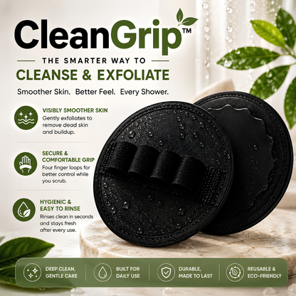 ⏰ LAST DAY SALE 50% OFF 🔥 CleanGrip™ Exfoliating Bath Glove ✨ Deep Clean Without Harsh Scrubbing