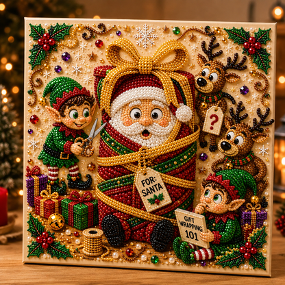 🎅 CHRISTMAS SALE 70% OFF🎄 Funny Christmas Eve 3D Pearl Art DIY Kit