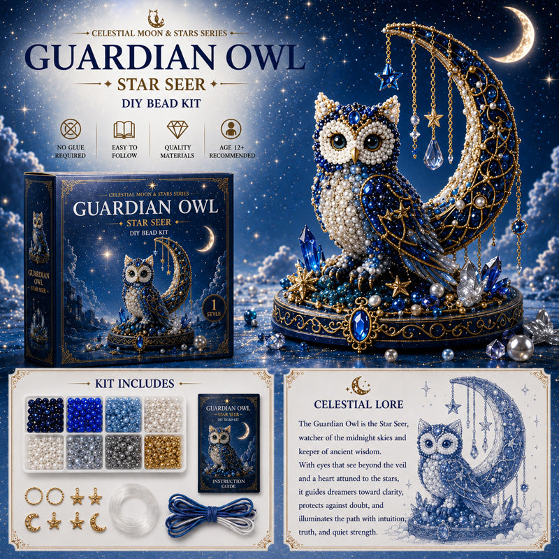 ✨ EARLY CHRISTMAS SALE 70% OFF 🌙 7 Moonlight Celestial Guardians 3D Bead Art DIY Kit