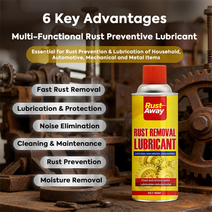 🛡️ 2026 Limited 50% OFF ⚙️ ️RustAway™ 3-in-1 Rust Removal & Lubricant Spray