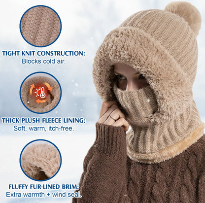 🎄 Early Christmas 70% OFF 🌡️ FancyStar™ 4-in-1 Beanie Winter Hat (Integrated Mask, Neck & Ears Warmer)