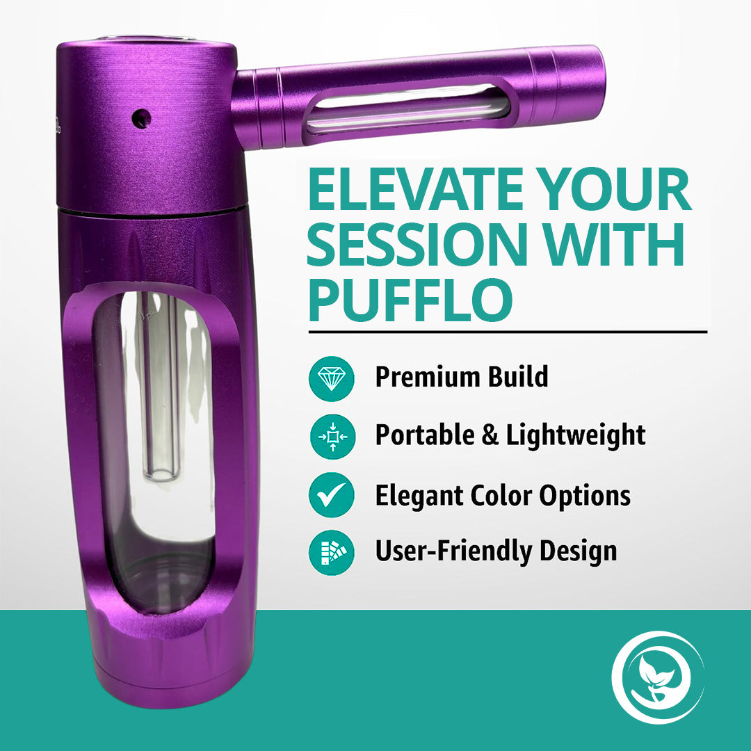 Pufflo™ Pure Flavor Smoking Bottle. Clean Taste. Filtered Draw.