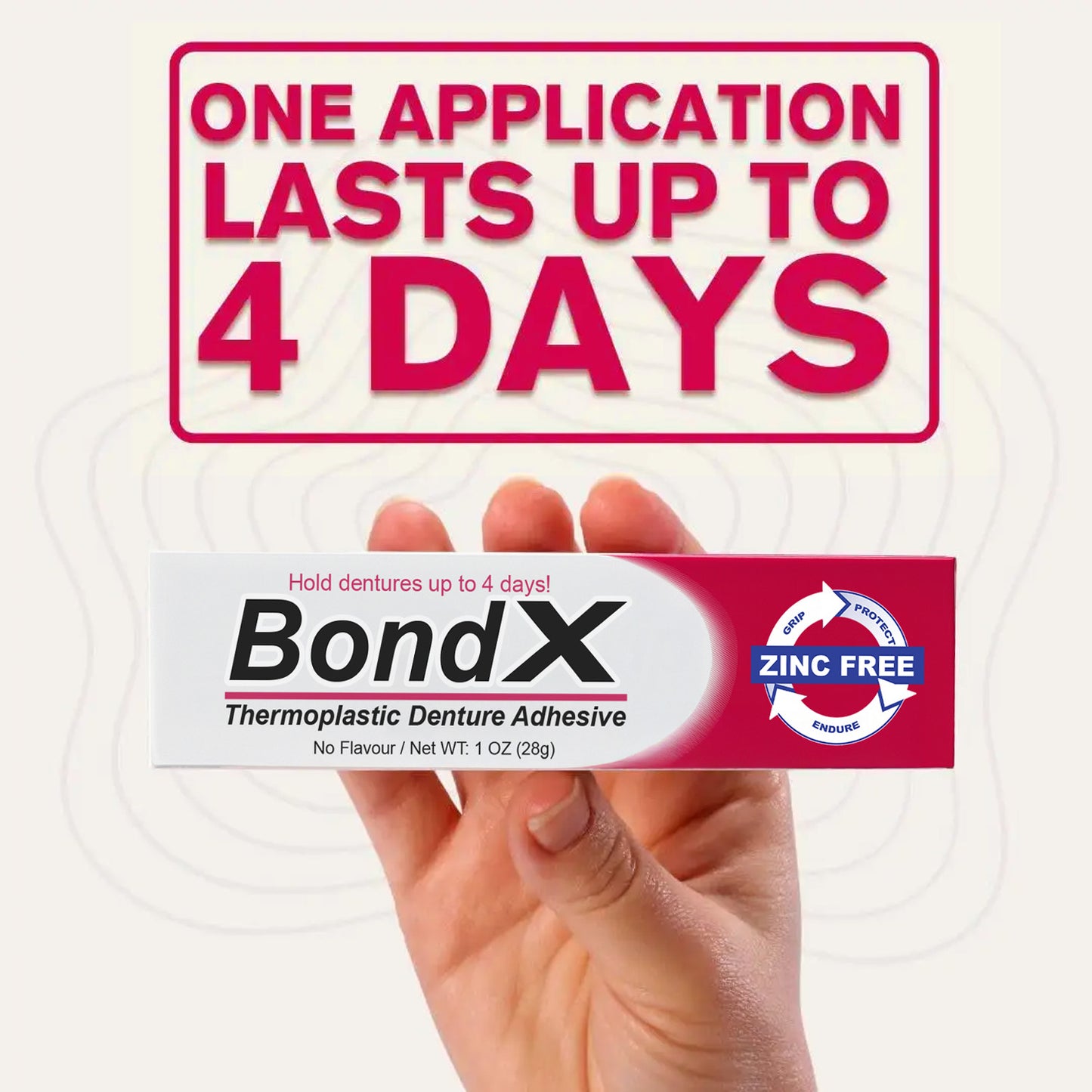 🎃 Halloween Pre-Sale 💥 75% OFF — BONDX Thermoplastic Denture Adhesive