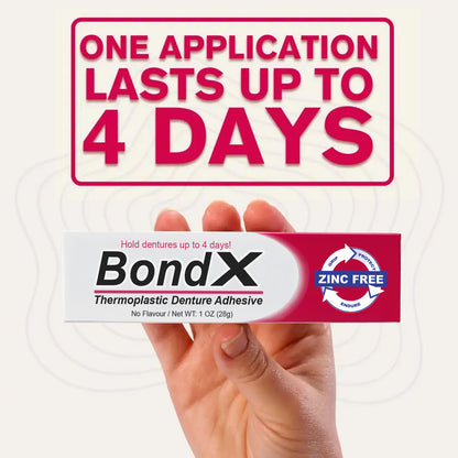 🎃 Halloween Pre-Sale 💥 75% OFF — BONDX Thermoplastic Denture Adhesive