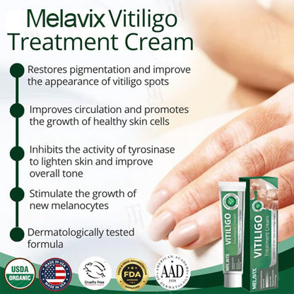 💥 2025 Hot Sale 70% OFF 🔥 Melavix Vitiligo Treatment Cream 🔆 Bring Balance Back to Your Skin