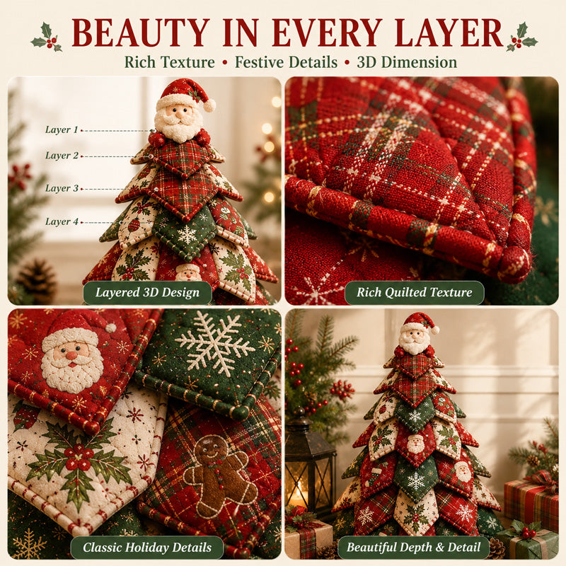 ☃️ LAST DAY 59% OFF 🎄 6 DIY Quilted Christmas Tree Kit