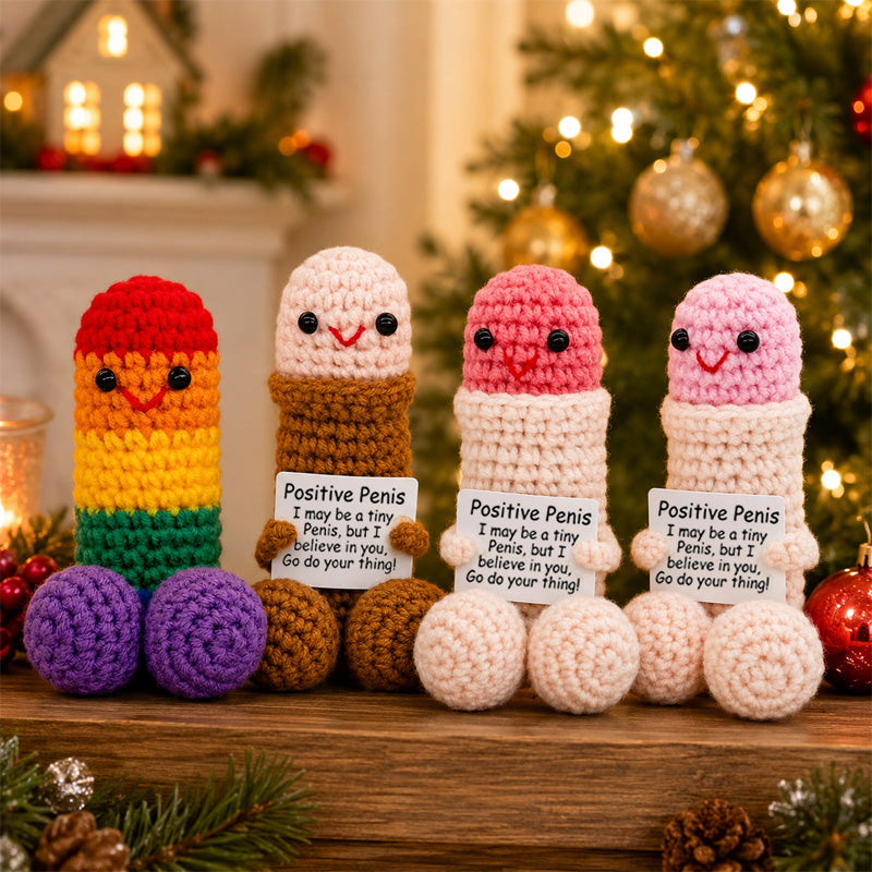 🎄 XMAS SALE 70% OFF 🎄 Peni Jolly Handmade Crochet Christmas Little Buddies Set – Funny Christmas Decoration & Gift