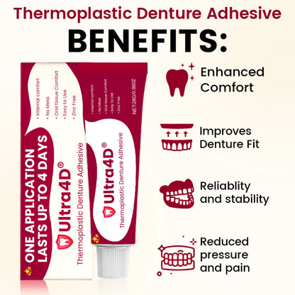 💥 Early Christmas 75% OFF ️🦷 Ultra4D® Thermoplastic Denture Adhesive