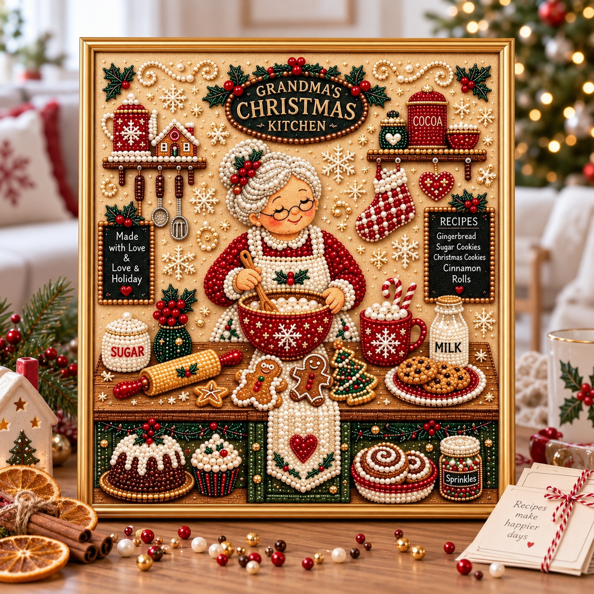 🔥 EARLY CHRISTMAS SALE 49% OFF 🎄 Holiday DIY Diamond Pearl Painting Art Kit