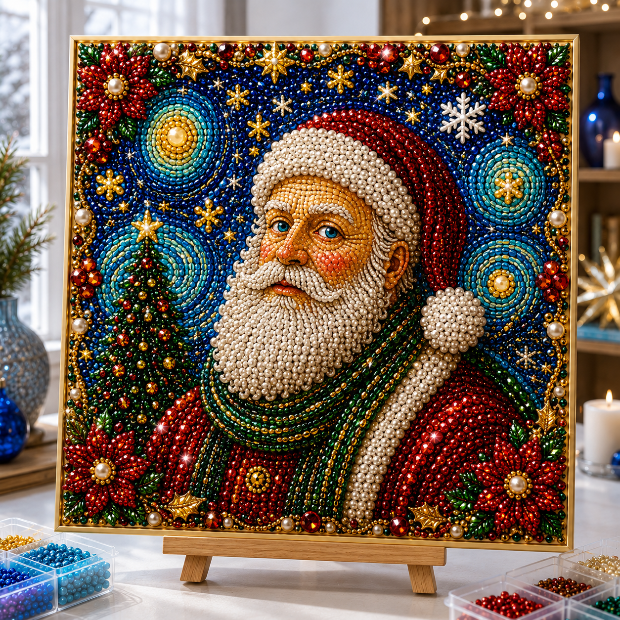🔥 CHRISTMAS PRE-SALE 49% OFF 🎅 5D Santa Claus DIY Pearl Painting Art Kit