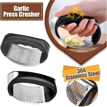 ✨ HOLIDAY SALE 49% OFF 🧄 Ergonomic Stainless Steel Garlic Press Rocker