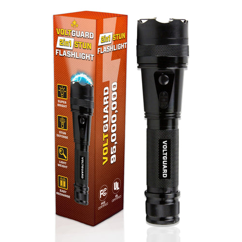 💥 2026 FLASH SALE 75% OFF ️🔦 VOLTGUARD 2in1 95M Stun Flashlight ⚡ Light to Blind, Power to Stop