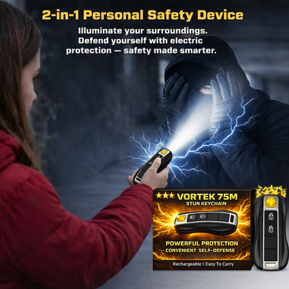 Vortek 75M Stun Car Keychain ⚡ 2026 New Year 75% OFF | SUPTRUCK™ 💥