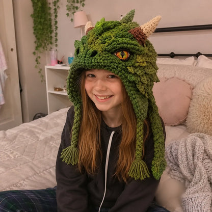 ❄️ EARLY CHRISTMAS SALE 70% OFF 🧶 Animal Hood Hat DIY Crochet Kit for Beginners 🐸