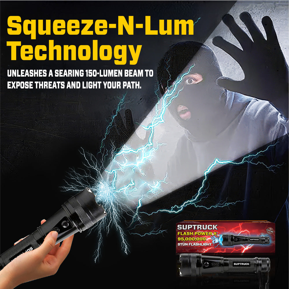 💥 2026 Hot Deals 75% OFF ️🔦 SUPTRUCK™ Flash Power X95 Hi-Tech Flashlight ⚡ Defend with Max Power