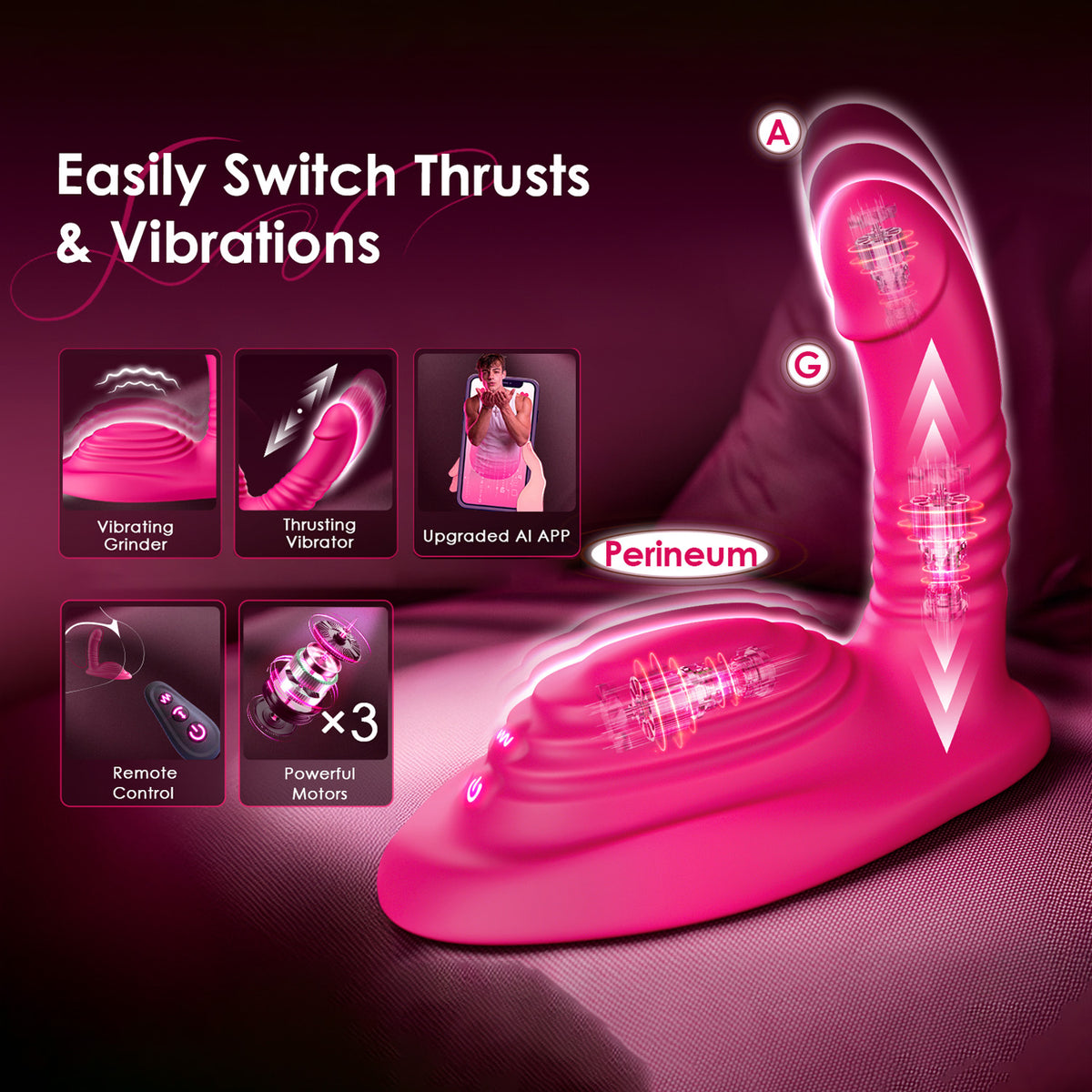 💦 Sale 70% OFF 💋 2026 Upgraded THRUSTORA™ 7-in-1 Smart App Riding, Grinding & Thrusting Vibrator